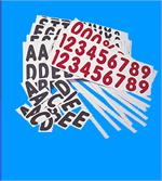 Letters and 4" Number Sets For Message Boards/Swinger Signs