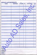 Service Appointment Pad