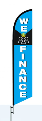 We Finance Swooper Flag