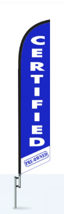 Certified Pre Owned Swooper Flag