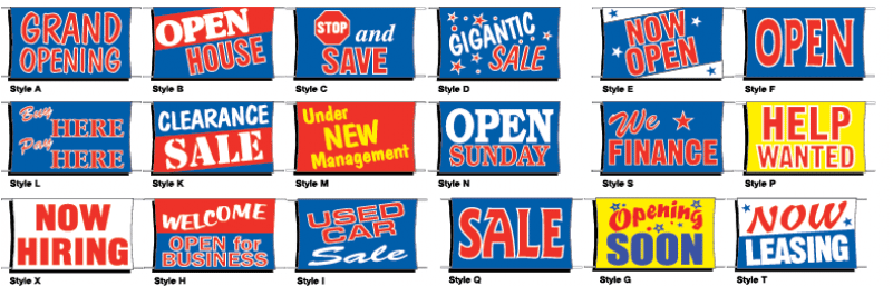 Banner Signs - 3 Ft. X 5 Ft