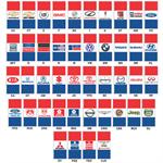 Drape Flags, Dealer & Stock Message Flags, 3 1/2' X 7 1/2'  (Single Face)