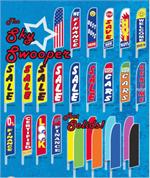 The Sky Swooper & Hot Solid Swooper Flags