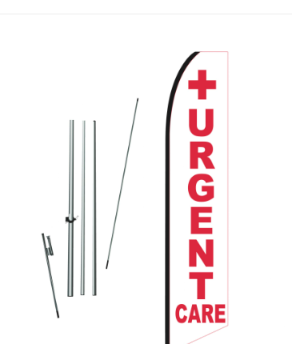 Urgent Care Swooper Flag