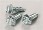 License Plate Screw 14X 3/4" SLOTTED IND HEX HD. Self Tapping #1620